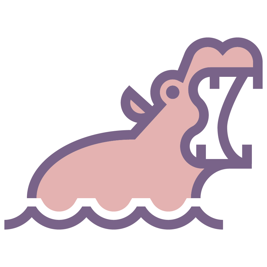All Things Hippo logo design by logo designer George P. Wilson Design for your inspiration and for the worlds largest logo competition
