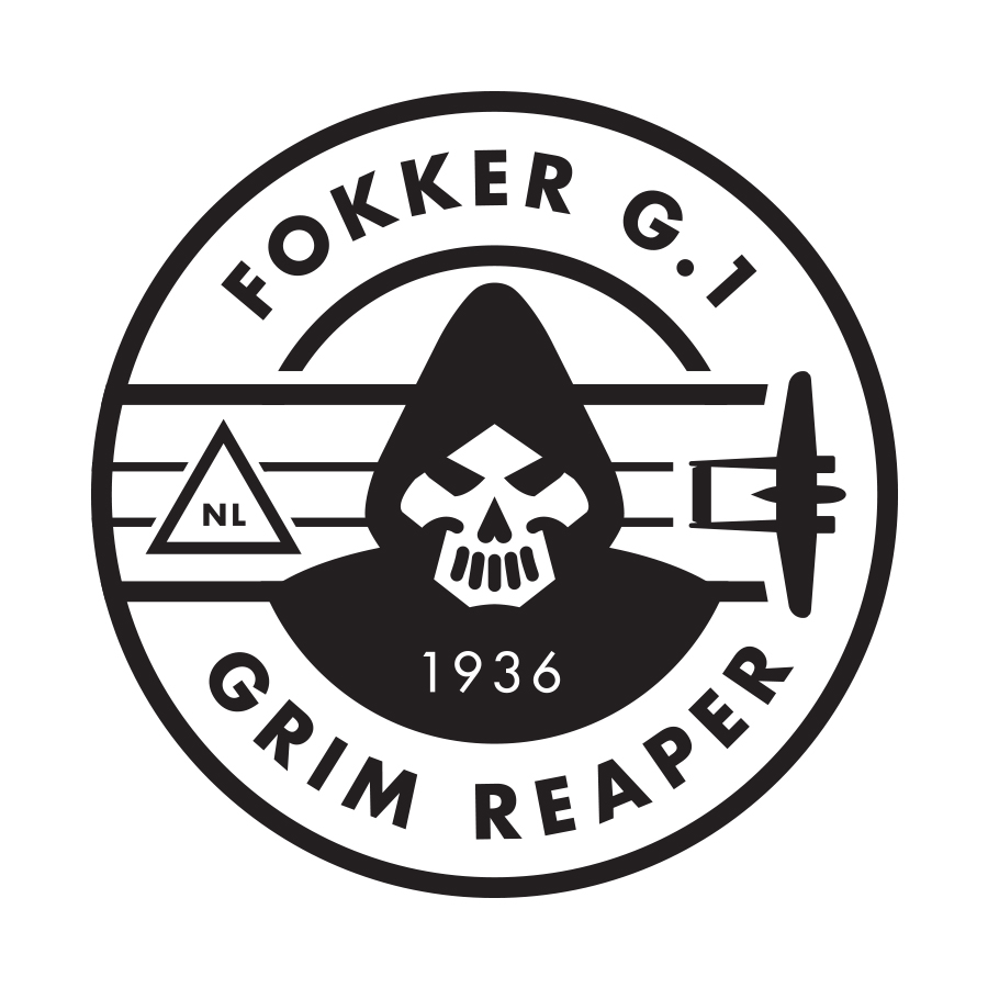 Fokker G1 tribute 1 logo design by logo designer Joram Hibbel for your inspiration and for the worlds largest logo competition