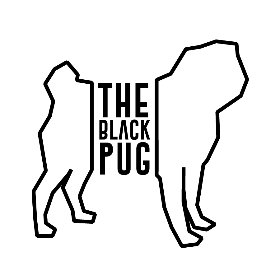 The Black Pug logo design by logo designer Lupe Design for your inspiration and for the worlds largest logo competition