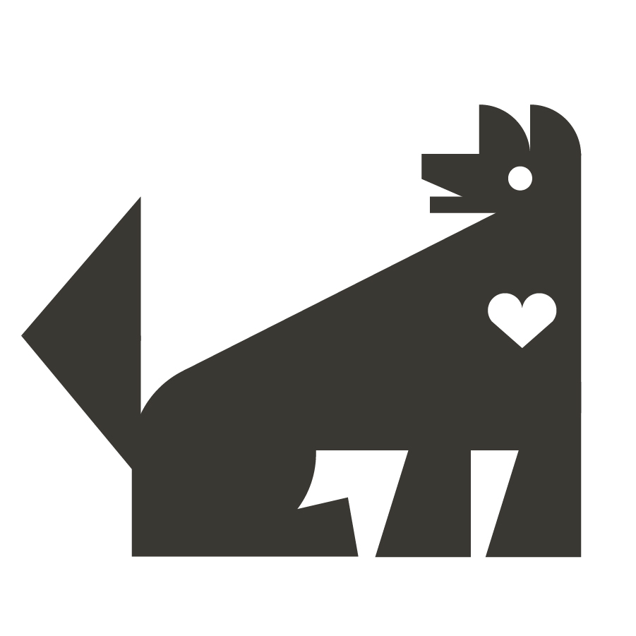 Dog Love logo design by logo designer Ellen Mosiman for your inspiration and for the worlds largest logo competition