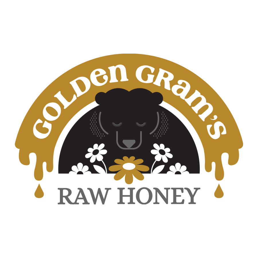 Golden Gram's Raw Honey logo design by logo designer RipeArt for your inspiration and for the worlds largest logo competition
