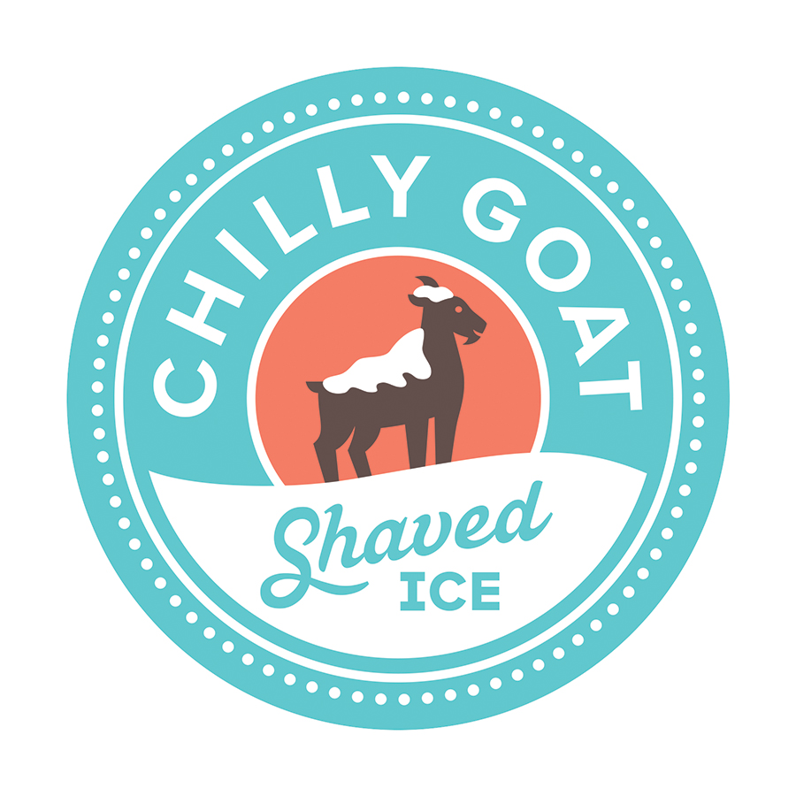 Chilly Goat Shaved Ice logo design by logo designer Travis Brown Design for your inspiration and for the worlds largest logo competition
