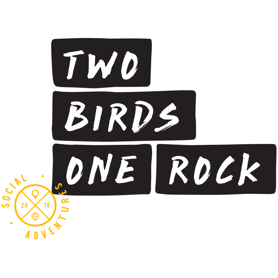 Two Birds One Rock logo design by logo designer Grit for your inspiration and for the worlds largest logo competition