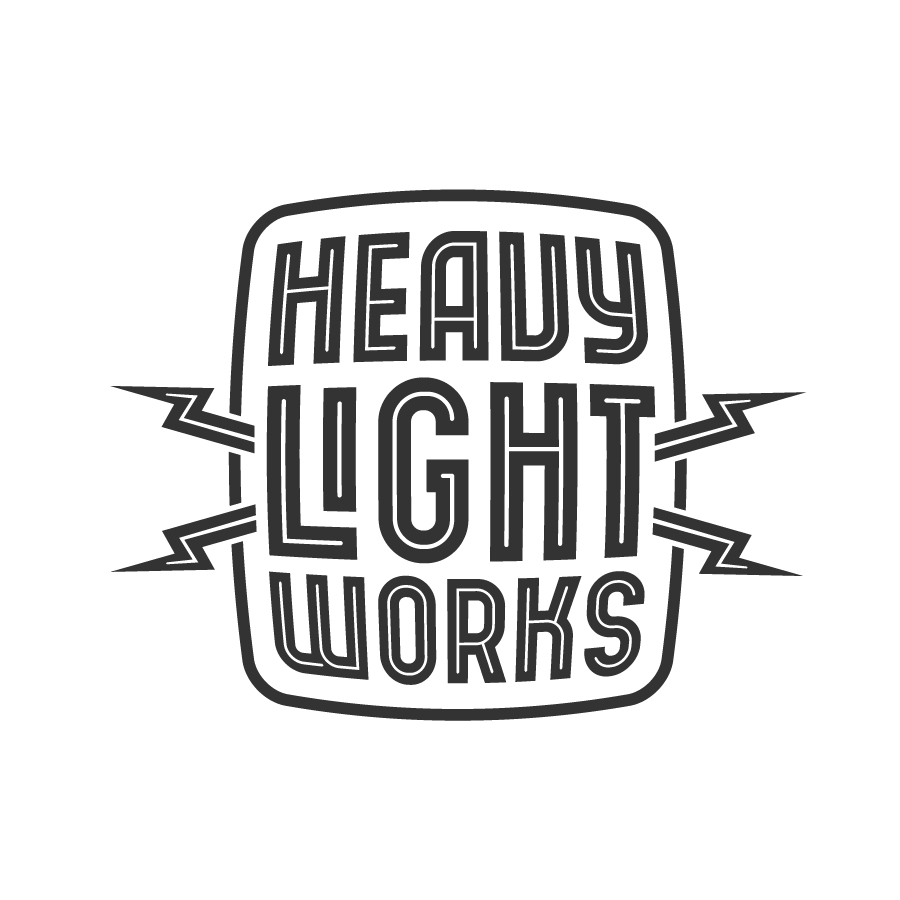 Heavy Light Works logo design by logo designer Rodric Gagnon Design for your inspiration and for the worlds largest logo competition