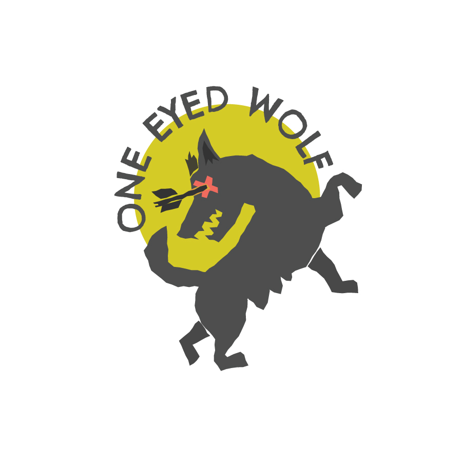 One Eyed Wolf logo design by logo designer Rodric Gagnon Design for your inspiration and for the worlds largest logo competition