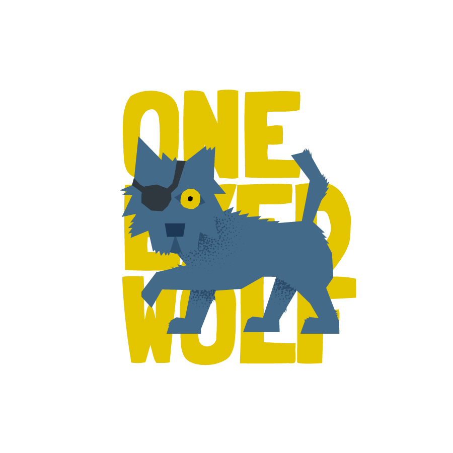 One Eyed Wolf logo design by logo designer Rodric Gagnon Design for your inspiration and for the worlds largest logo competition