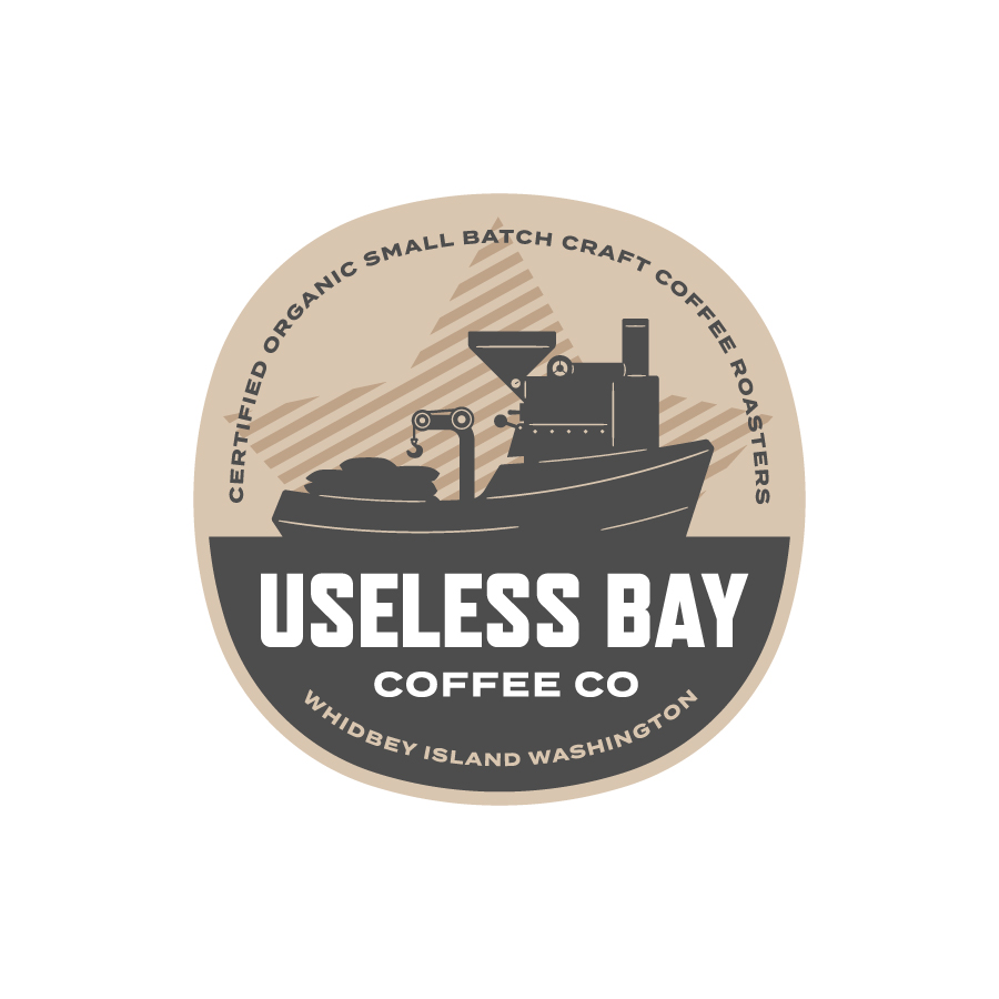 Useless Bay Coffee Co. logo design by logo designer Rodric Gagnon Design for your inspiration and for the worlds largest logo competition