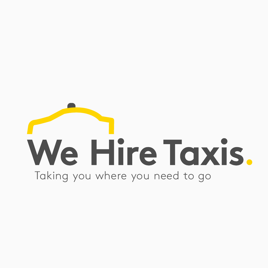 We Hire Taxis logo design by logo designer James Daniel Design for your inspiration and for the worlds largest logo competition