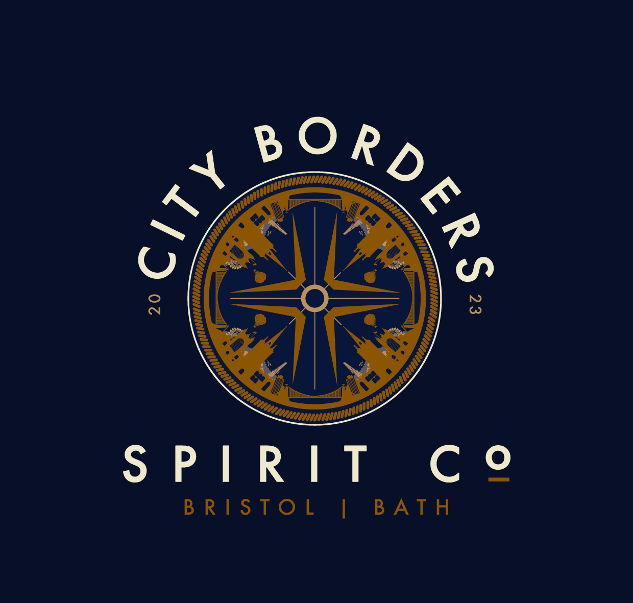 City Borders Spirit Co logo design by logo designer James Daniel Design for your inspiration and for the worlds largest logo competition