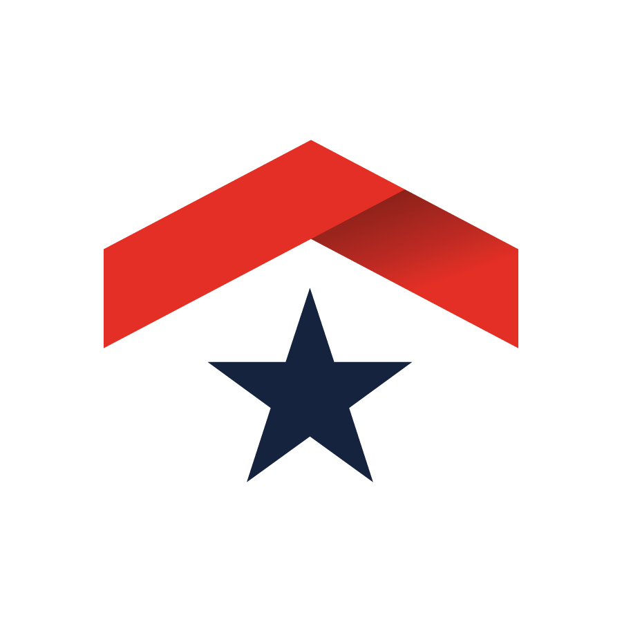 Roof Over America Icon logo design by logo designer Nuera Marketing for your inspiration and for the worlds largest logo competition