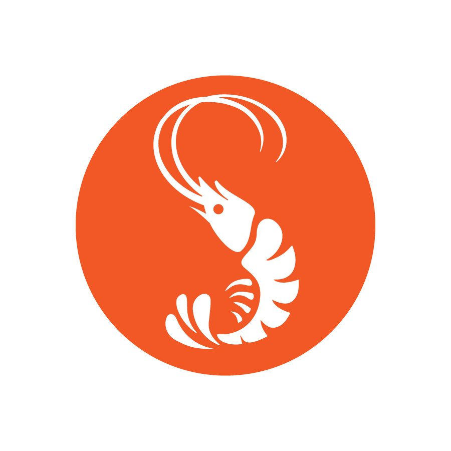 Shrimp Shack Flat Icon logo design by logo designer Nuera Marketing for your inspiration and for the worlds largest logo competition