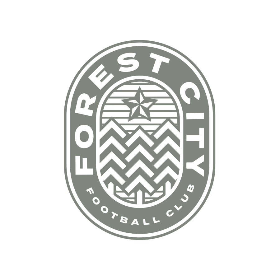 Forest City FC Seal Mark  logo design by logo designer Hugh McCormick Design Co.  for your inspiration and for the worlds largest logo competition