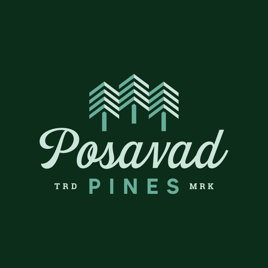 Posavad Pines logo design by logo designer Torey Needham Design Co. for your inspiration and for the worlds largest logo competition