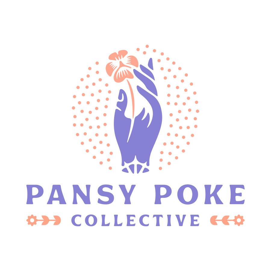 Pansy Poke Collective logo design by logo designer Tracy Niven for your inspiration and for the worlds largest logo competition