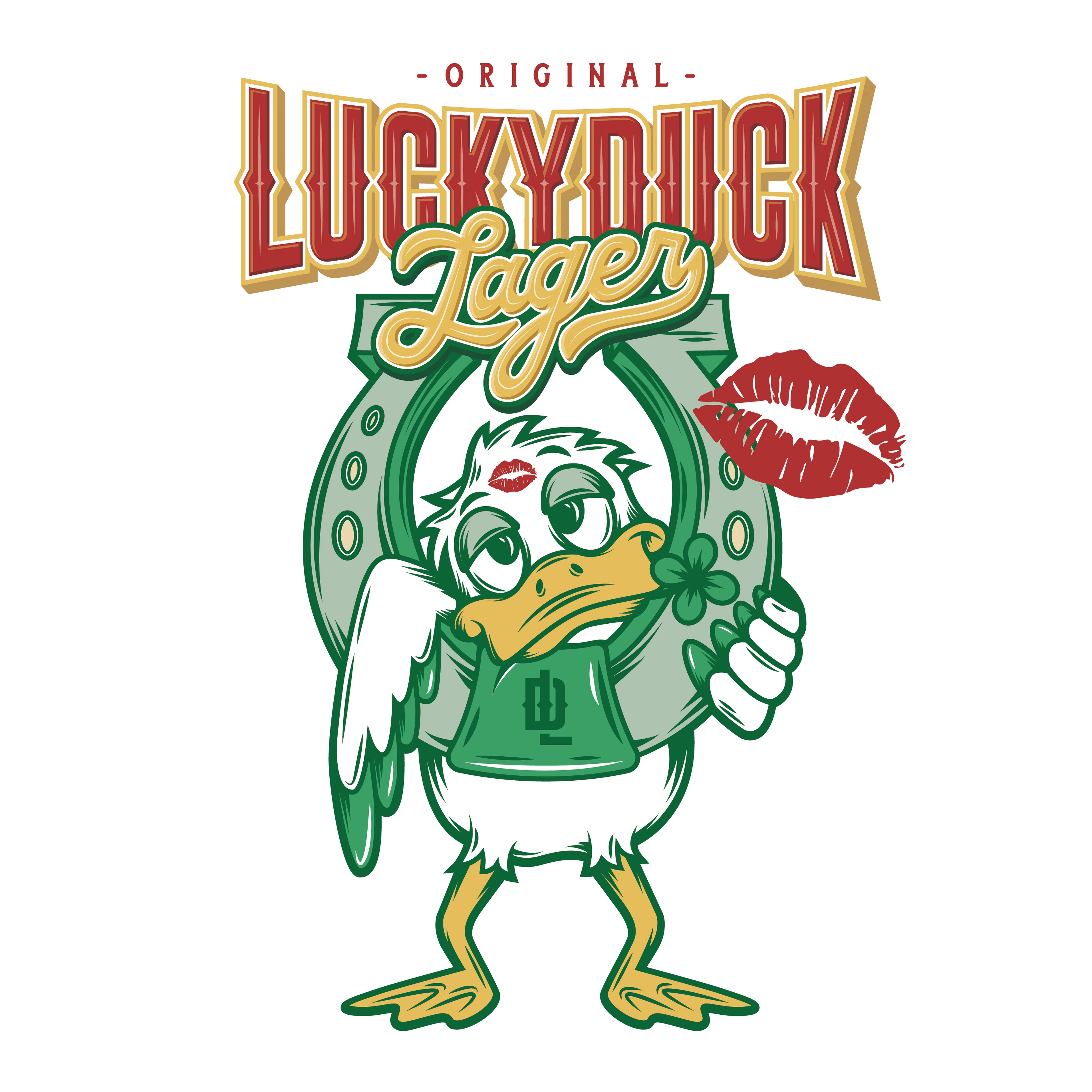 Lucky Duck Lager logo design by logo designer Stefanie Passo for your inspiration and for the worlds largest logo competition