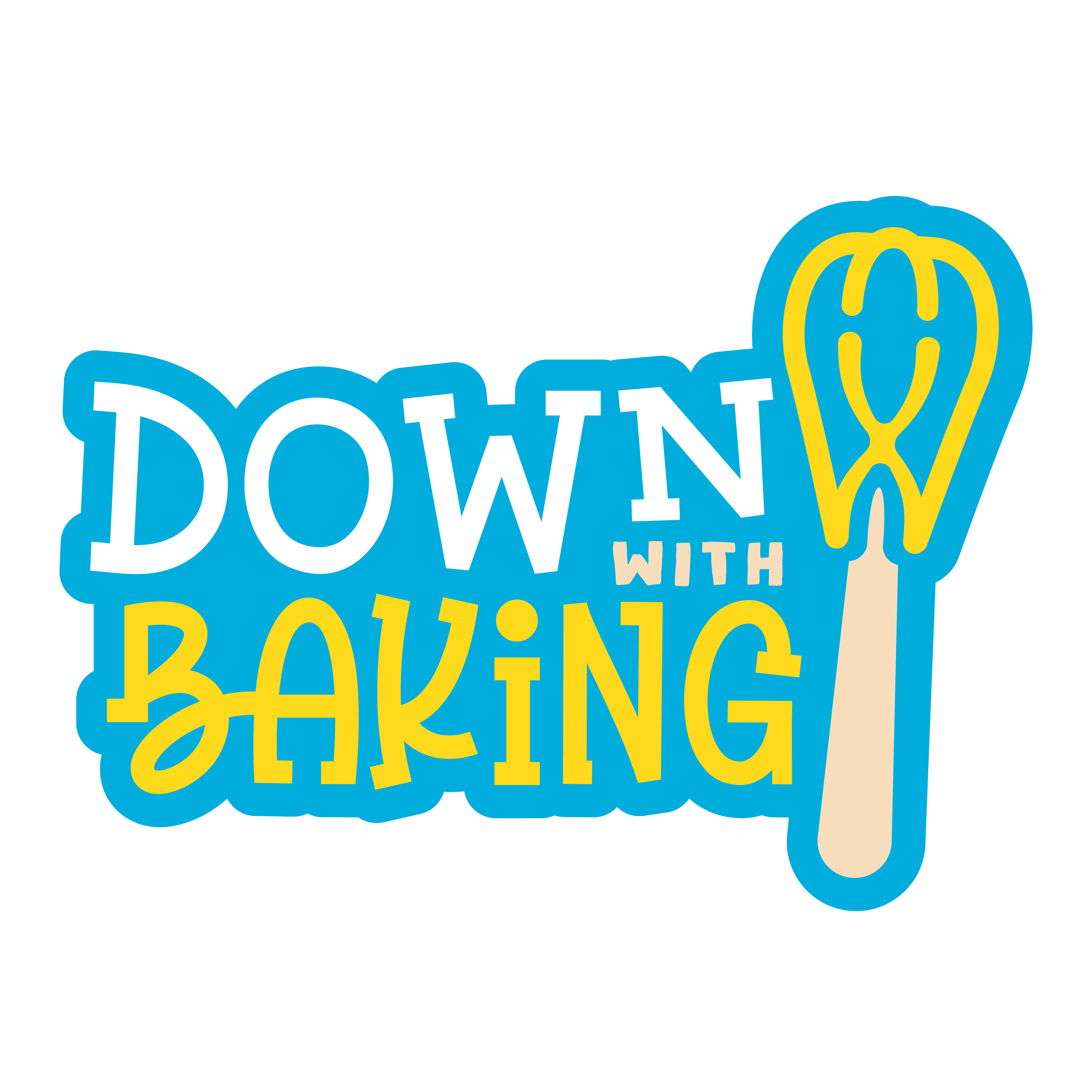 Down With Baking Logo logo design by logo designer Stefanie Passo for your inspiration and for the worlds largest logo competition