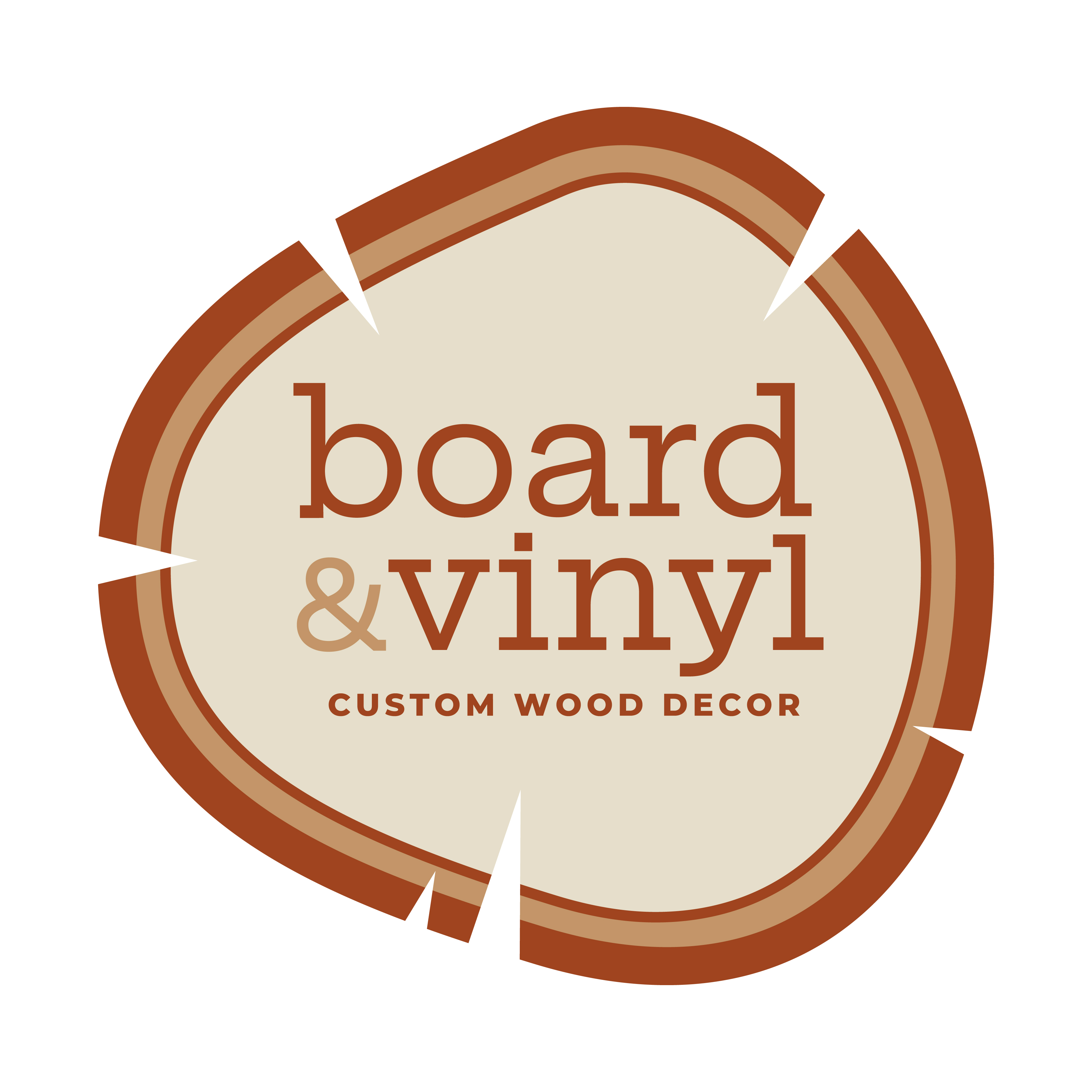 Board & Vinyl Logo logo design by logo designer Stefanie Passo for your inspiration and for the worlds largest logo competition