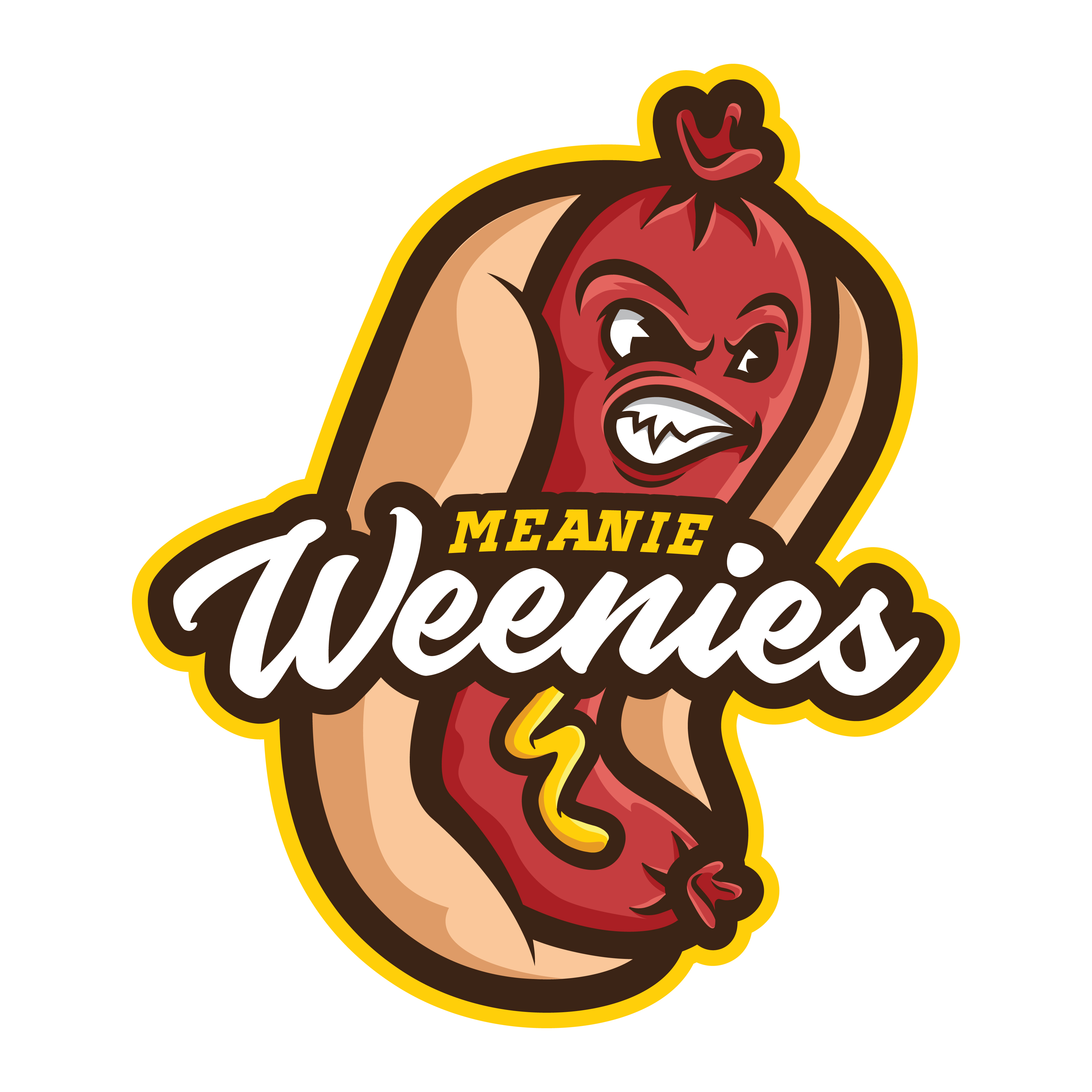 Meanie Weenies logo design by logo designer Stefanie Passo for your inspiration and for the worlds largest logo competition