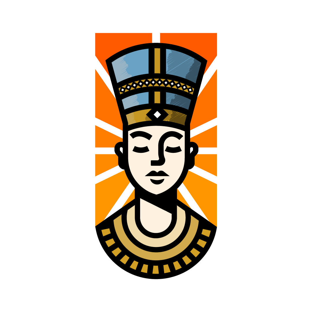 Queen Nefertiti logo design by logo designer ZDez for your inspiration and for the worlds largest logo competition