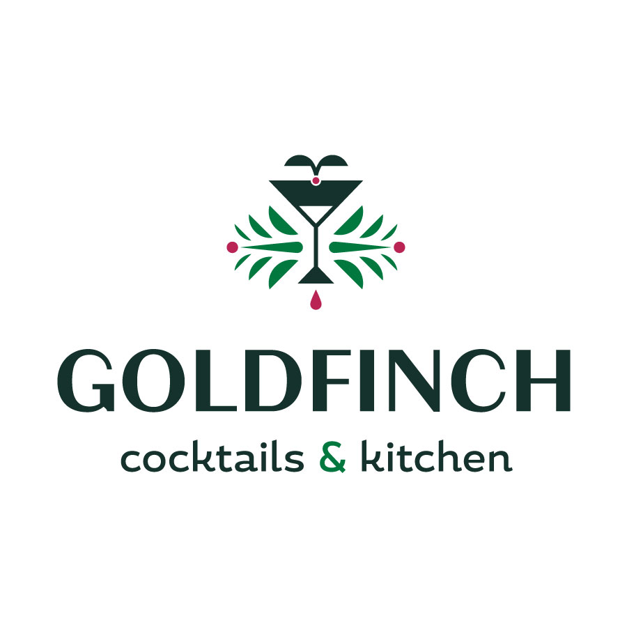Goldfinch Cocktails & Kitchen logo design by logo designer Amp'd Designs for your inspiration and for the worlds largest logo competition