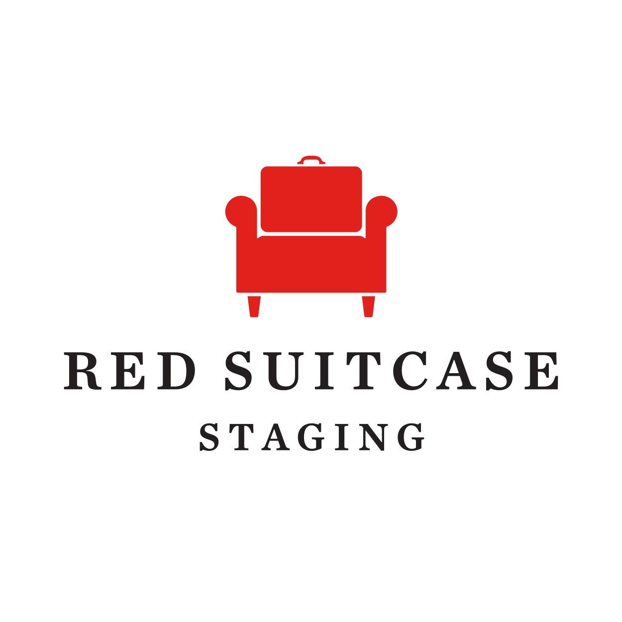 Red Suitcase Staging logo design by logo designer Lewis Communications Nashville for your inspiration and for the worlds largest logo competition
