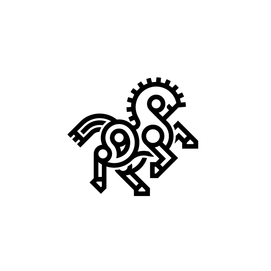 Iron Horse logo design by logo designer Andrew Korepan for your inspiration and for the worlds largest logo competition
