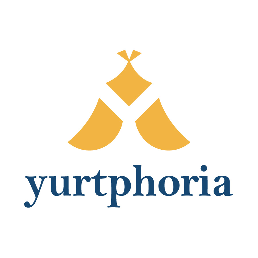 Yurtphoria logo design by logo designer Samantha Chapman for your inspiration and for the worlds largest logo competition