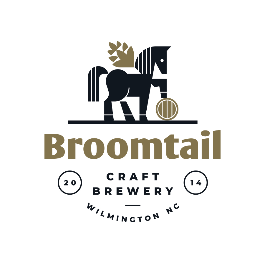 Broomtail craft brewery logo design by logo designer Konstantin Reshetnikov for your inspiration and for the worlds largest logo competition