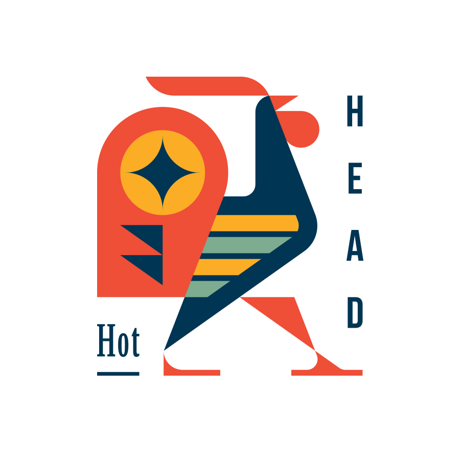 Hot head logo design by logo designer Konstantin Reshetnikov for your inspiration and for the worlds largest logo competition