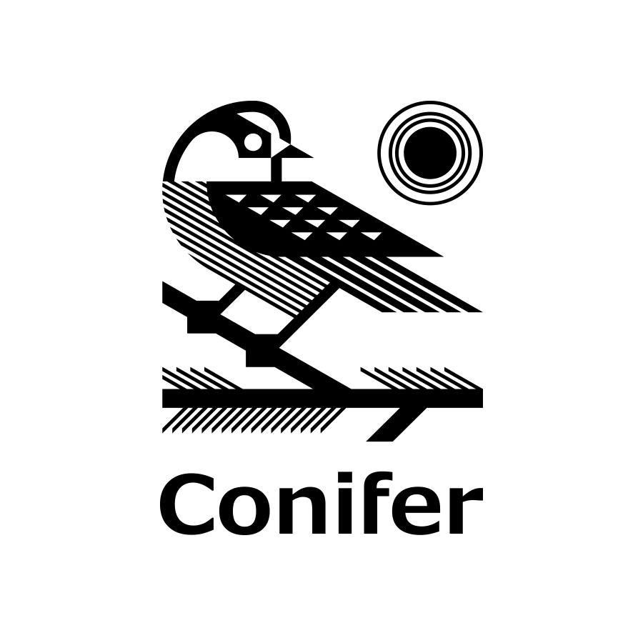 Conifer logo design by logo designer Konstantin Reshetnikov for your inspiration and for the worlds largest logo competition