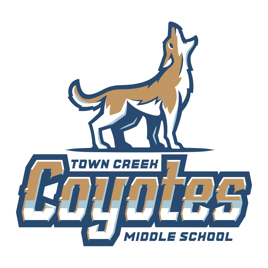 Town Creek Middle School Full logo design by logo designer Springer Studios for your inspiration and for the worlds largest logo competition