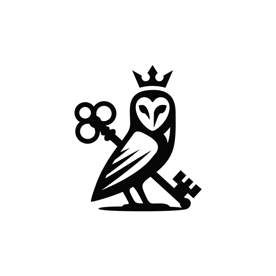 Owl logo design by logo designer Mersad Comaga logo design for your inspiration and for the worlds largest logo competition