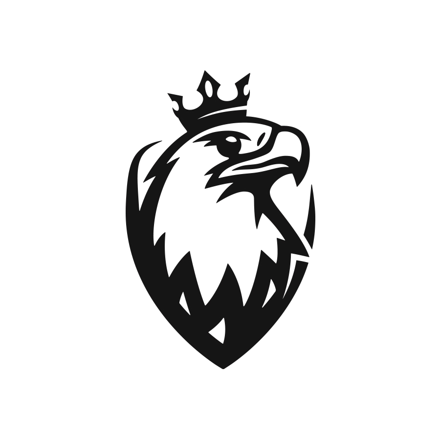 eagle king logo design by logo designer Mersad Comaga logo design for your inspiration and for the worlds largest logo competition