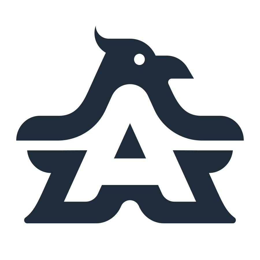 Penguin And Letter A Logo logo design by logo designer Dmitriy Dzendo for your inspiration and for the worlds largest logo competition