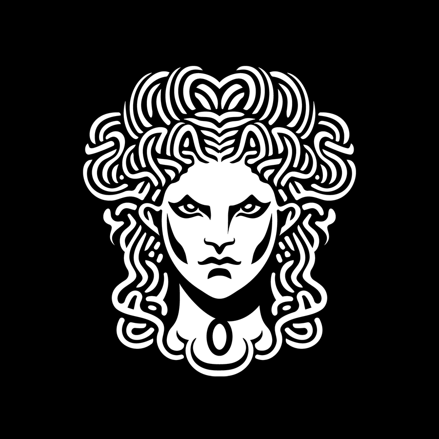 Medusa Gorgona Logo logo design by logo designer Dmitriy Dzendo for your inspiration and for the worlds largest logo competition