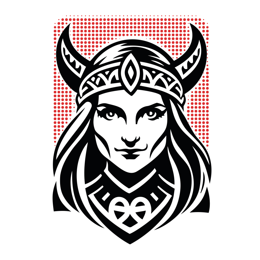 Viking Girl Logo logo design by logo designer DMITRIY DZENDO for your inspiration and for the worlds largest logo competition