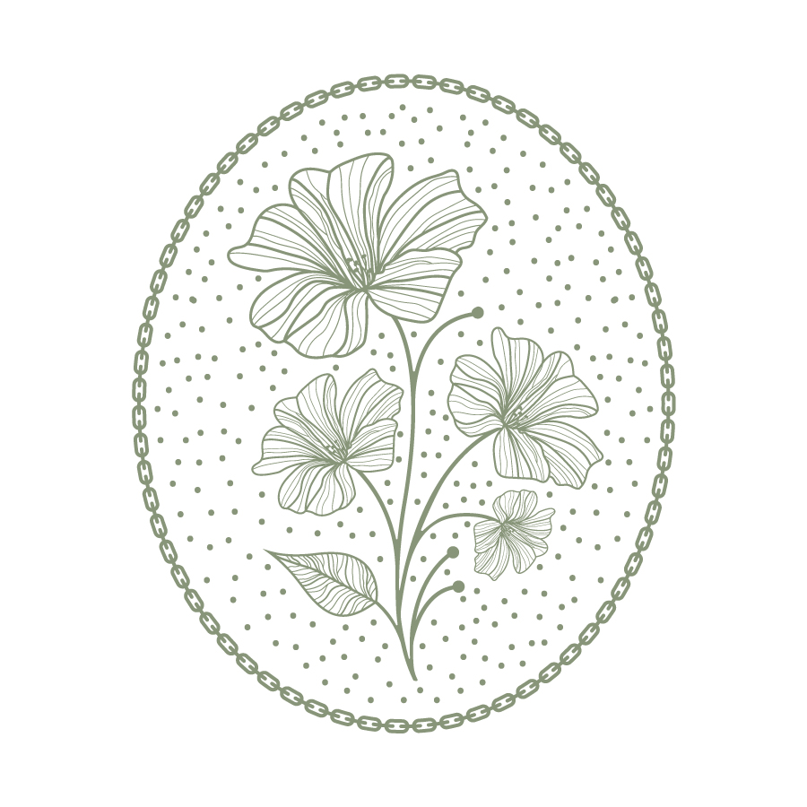 Flower Badge logo design by logo designer NienowBrand for your inspiration and for the worlds largest logo competition