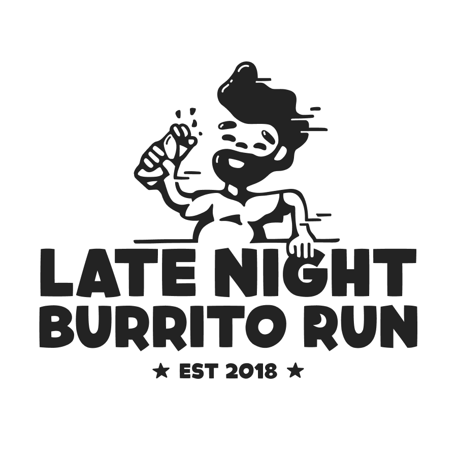 Late night burrito run logo design by logo designer Trevor Nielsen for your inspiration and for the worlds largest logo competition