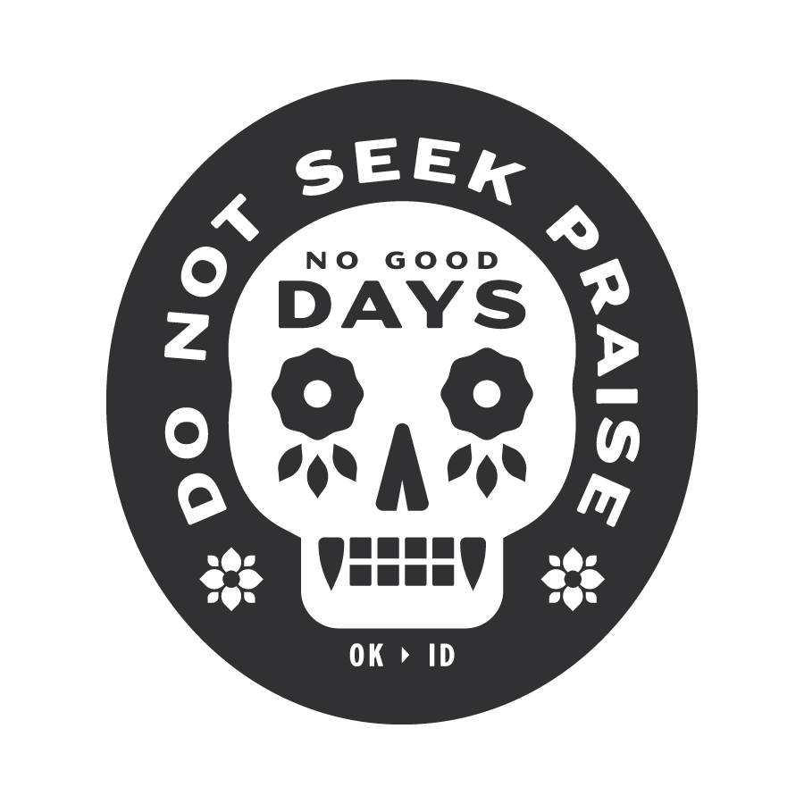 Skull Badge logo design by logo designer No Good Days for your inspiration and for the worlds largest logo competition