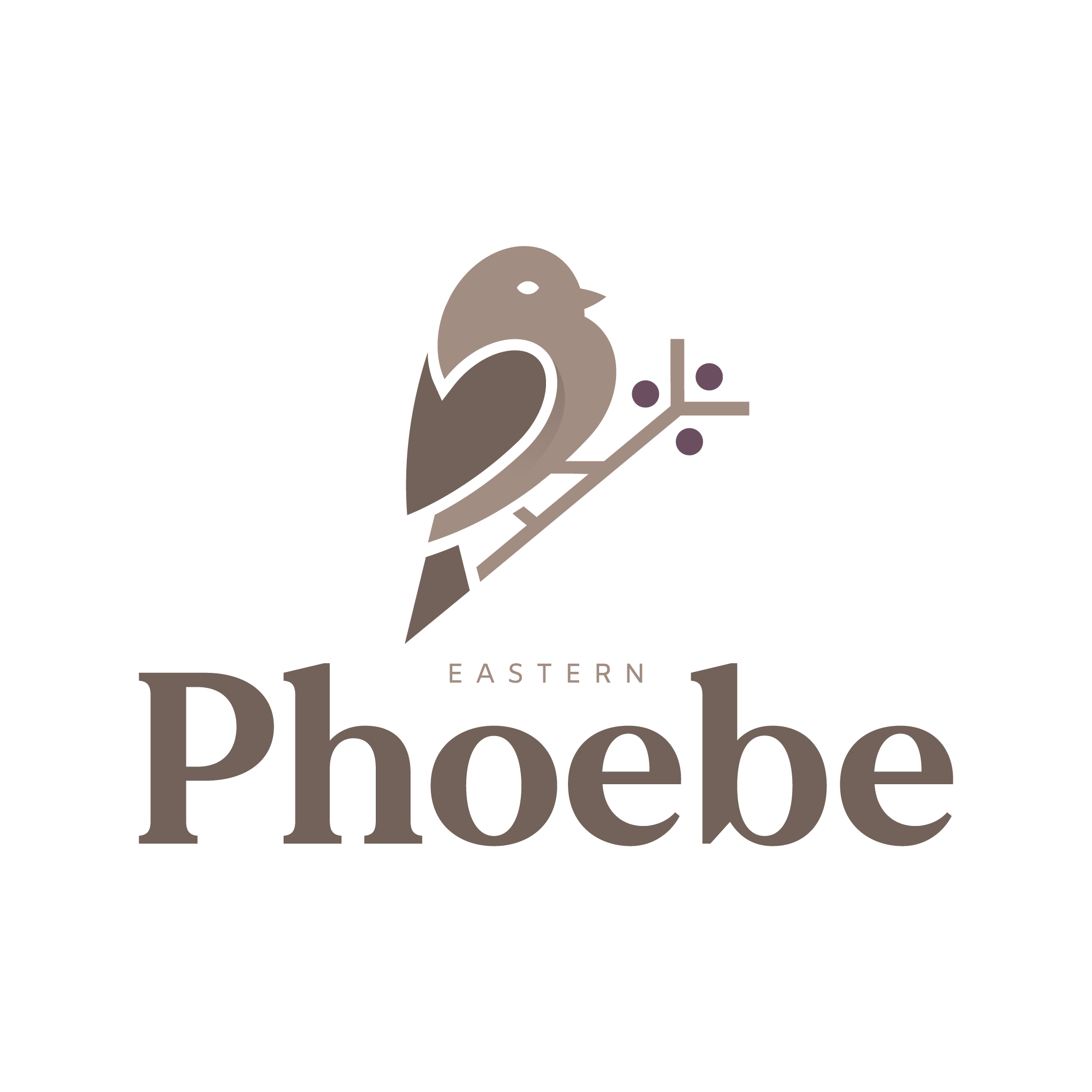 EASTERN PHOEBE logo design by logo designer elbustudio for your inspiration and for the worlds largest logo competition