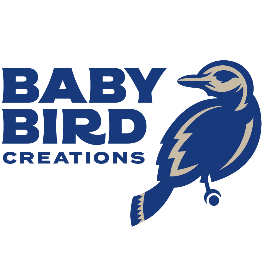 Baby Bird Creations horizontal logo design by logo designer Shapeshifter Creative Co. for your inspiration and for the worlds largest logo competition