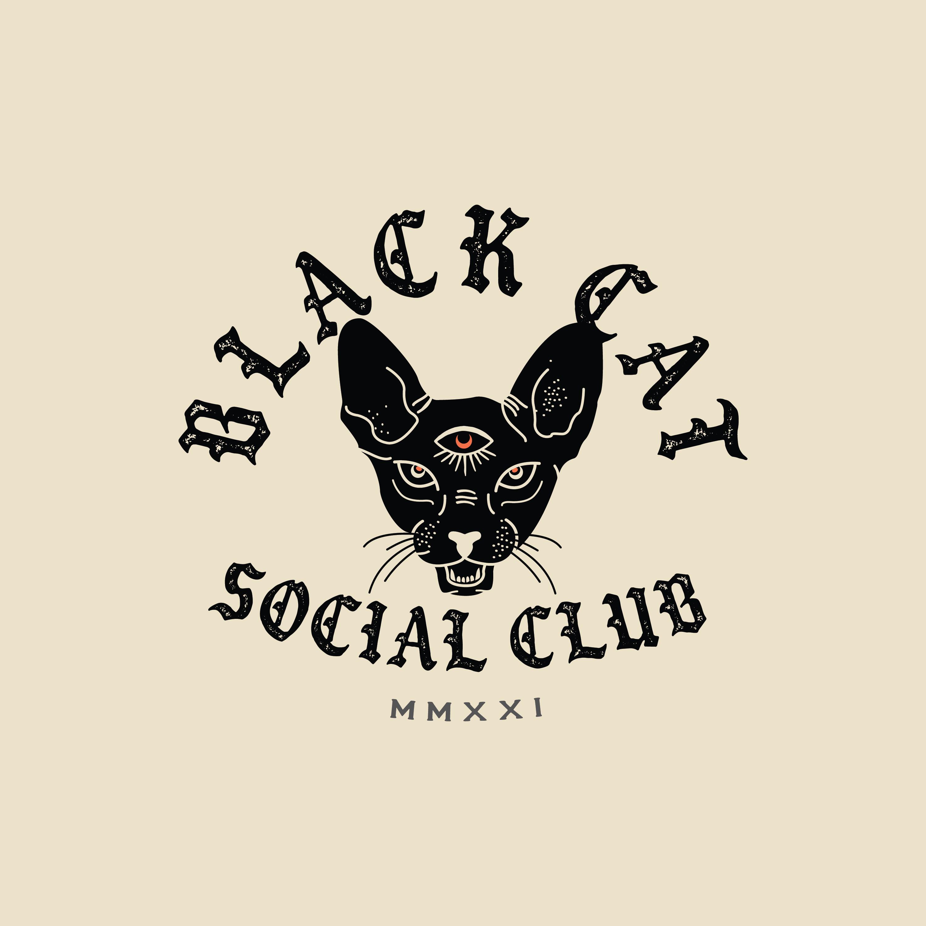 Black Cat Social Club logo design by logo designer Daphna Sebbane for your inspiration and for the worlds largest logo competition