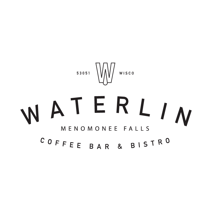 Waterlin Coffee Bar & Bistro logo design by logo designer Melody Rose Design for your inspiration and for the worlds largest logo competition