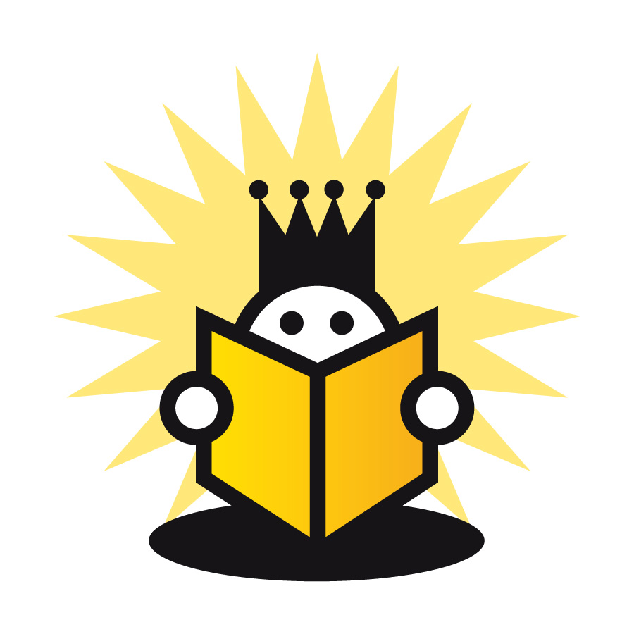 King of Books logo design by logo designer Studio Trashline for your inspiration and for the worlds largest logo competition