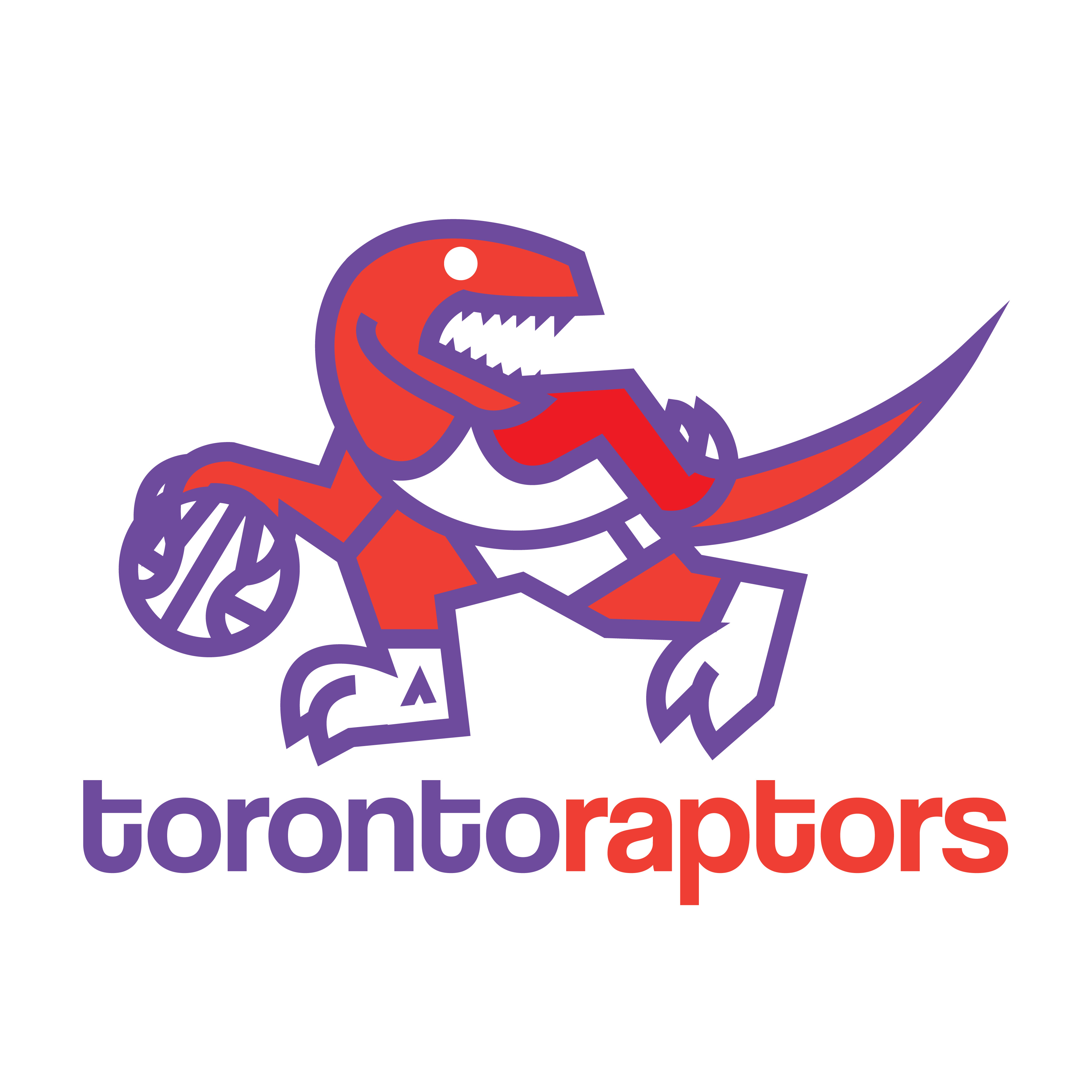 1970's Toronto Raptors Fauxback logo design by logo designer Kenion Harvey Design for your inspiration and for the worlds largest logo competition