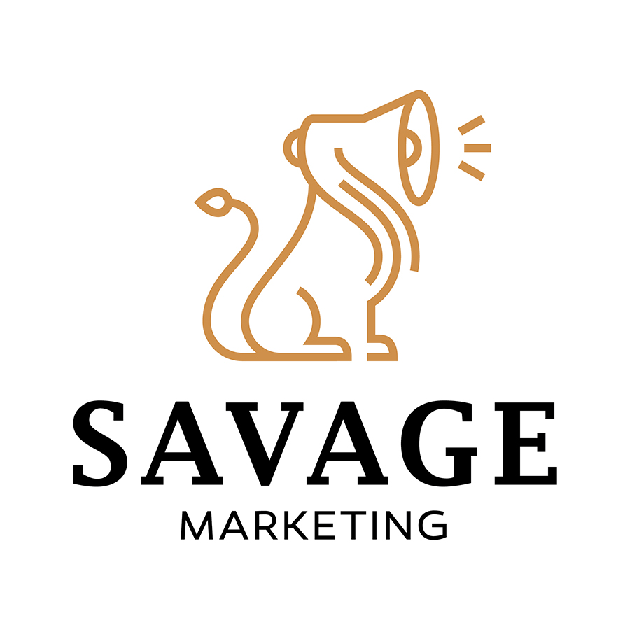Savage Marketing logo design by logo designer Artem Sokol for your inspiration and for the worlds largest logo competition
