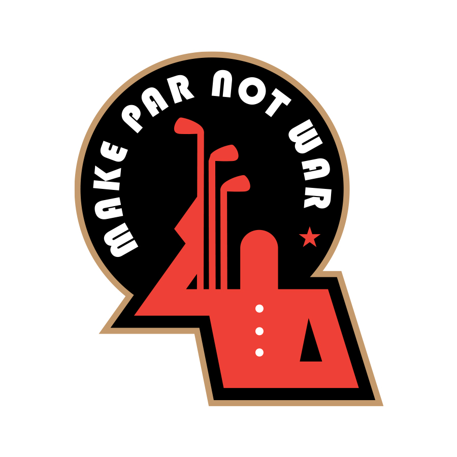 Make Par Not War logo design by logo designer Glenmir Brand Co. for your inspiration and for the worlds largest logo competition