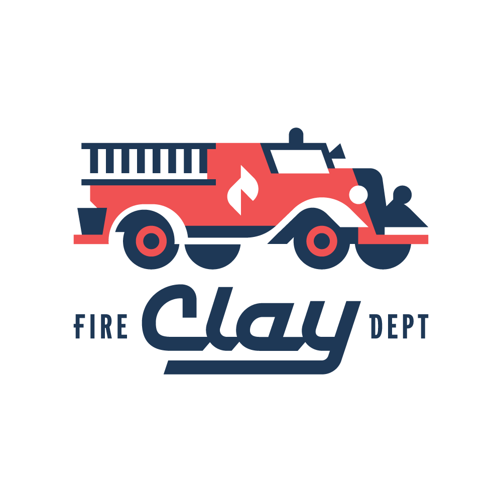 Clay Fire Lockup logo design by logo designer Jay Walter for your inspiration and for the worlds largest logo competition