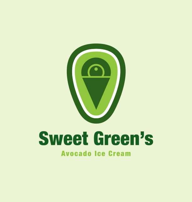 Sweet Greens Ice Cream logo design by logo designer Carson Krause Design for your inspiration and for the worlds largest logo competition