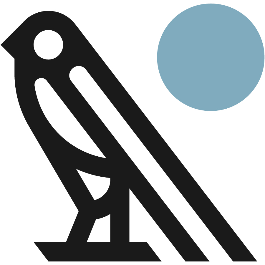 Bird & Moon logo design by logo designer Trevor Basset for your inspiration and for the worlds largest logo competition